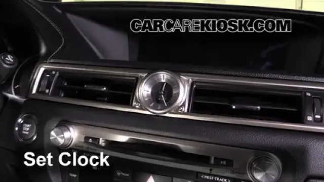 2013 Lexus GS350 3.5L V6 Reloj Fijar hora de reloj